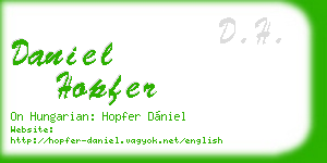 daniel hopfer business card